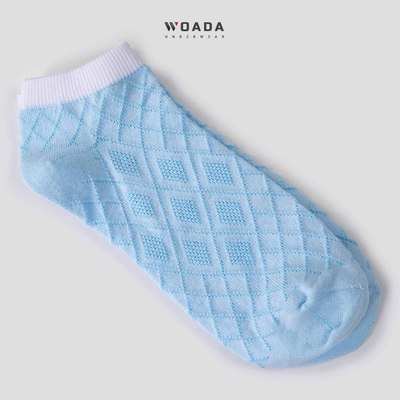[COMBO 5 đôi] Vớ Ngắn Phối Gân Mềm Mại Thương Hiệu WOADA LK200CB53
