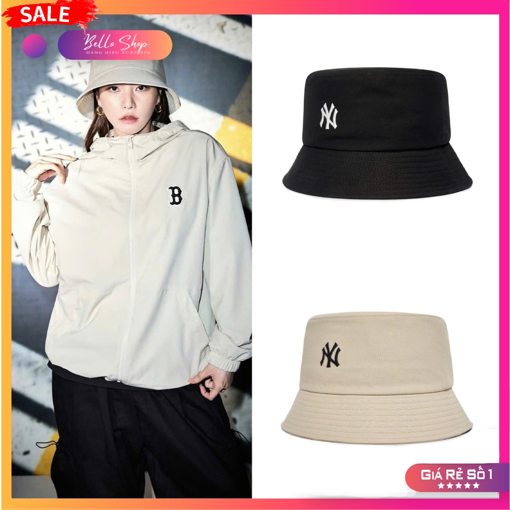 Nón Vành, Mũ Bucket MLB Thêu Nổi Logo Basic Thời Trang Unisex N213