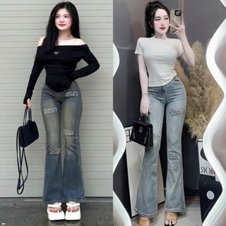    9 TẤC  QUẦN LOE LƠ MIU TUA RƯA THÂN 9 TẤC 90CM CẠP CAO DÀNH CHO NỮ KIM HẬU BOUTIQUE 
