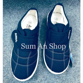 Giày thể dục DÁN Nam vải XANH M09 có size 44 thể thao học sinh, lao động Asia