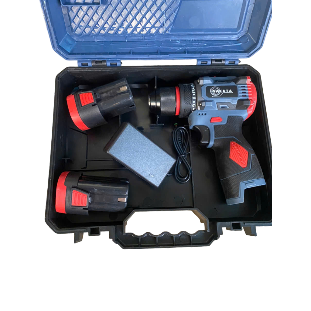 Máy khoan dùng pin  Nakata 18V đầu kẹp Autolook 10mm động cơ không chổi than