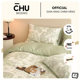Set chăn ga gối Cotton 100% hoa nhí