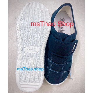 Giày thể dục DÁN Nam vải XANH M09 có size 44 thể thao học sinh, lao động Asia