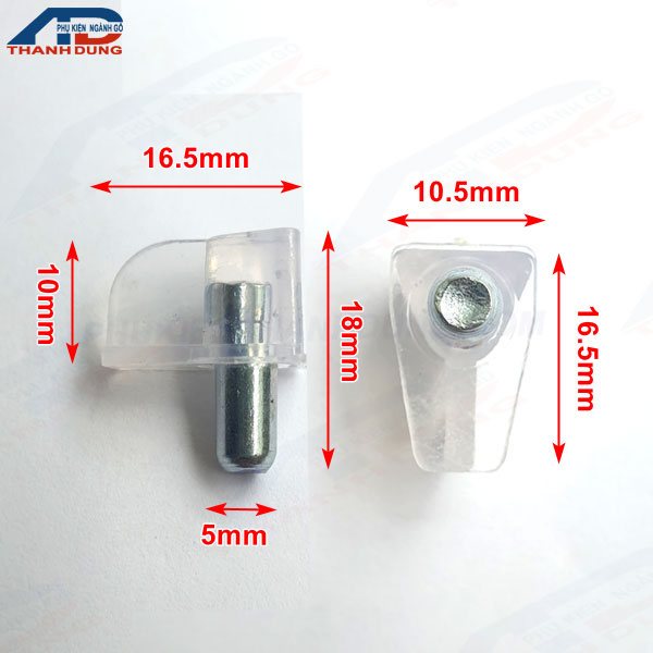 [10 cái] Chốt Đỡ Kính, Chốt Đỡ Bọc Mika