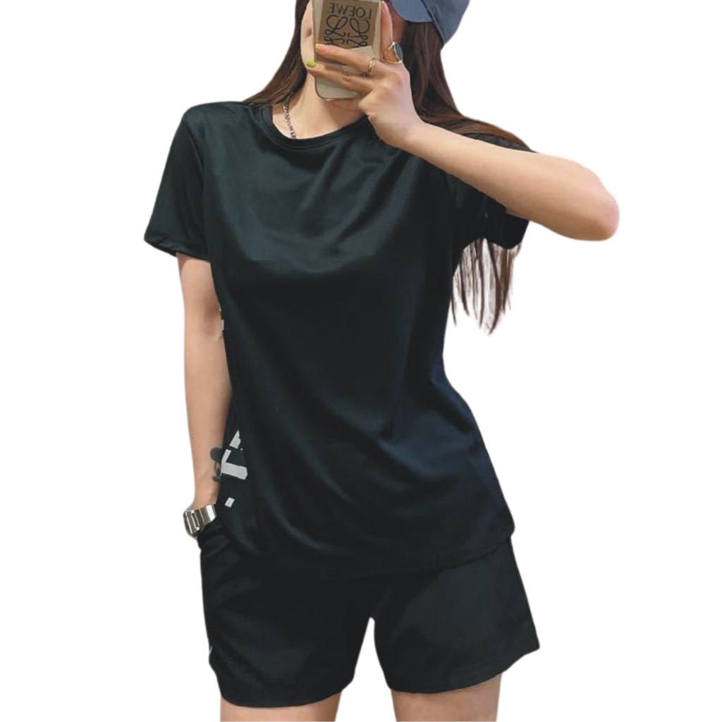 Set Đồ Tập Gym Cầu Lông Nữ Ngắn FITCAN Set Đồ Tập Chạy Bộ Thể Thao Thun Mềm Co Giãn Quần Có Túi S33