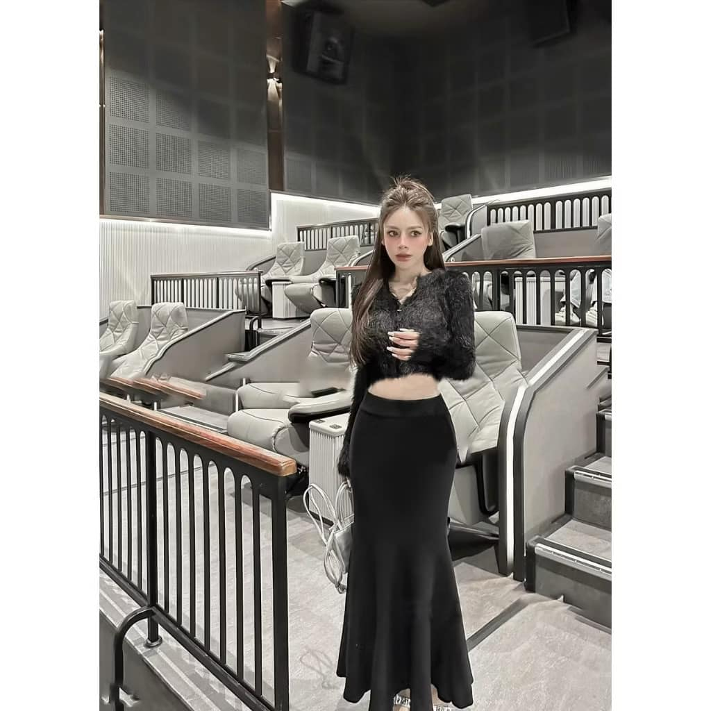 Chân váy len đuôi cá hót (Kèm ảnh chụp thật, video) | BigBuy360 - bigbuy360.vn