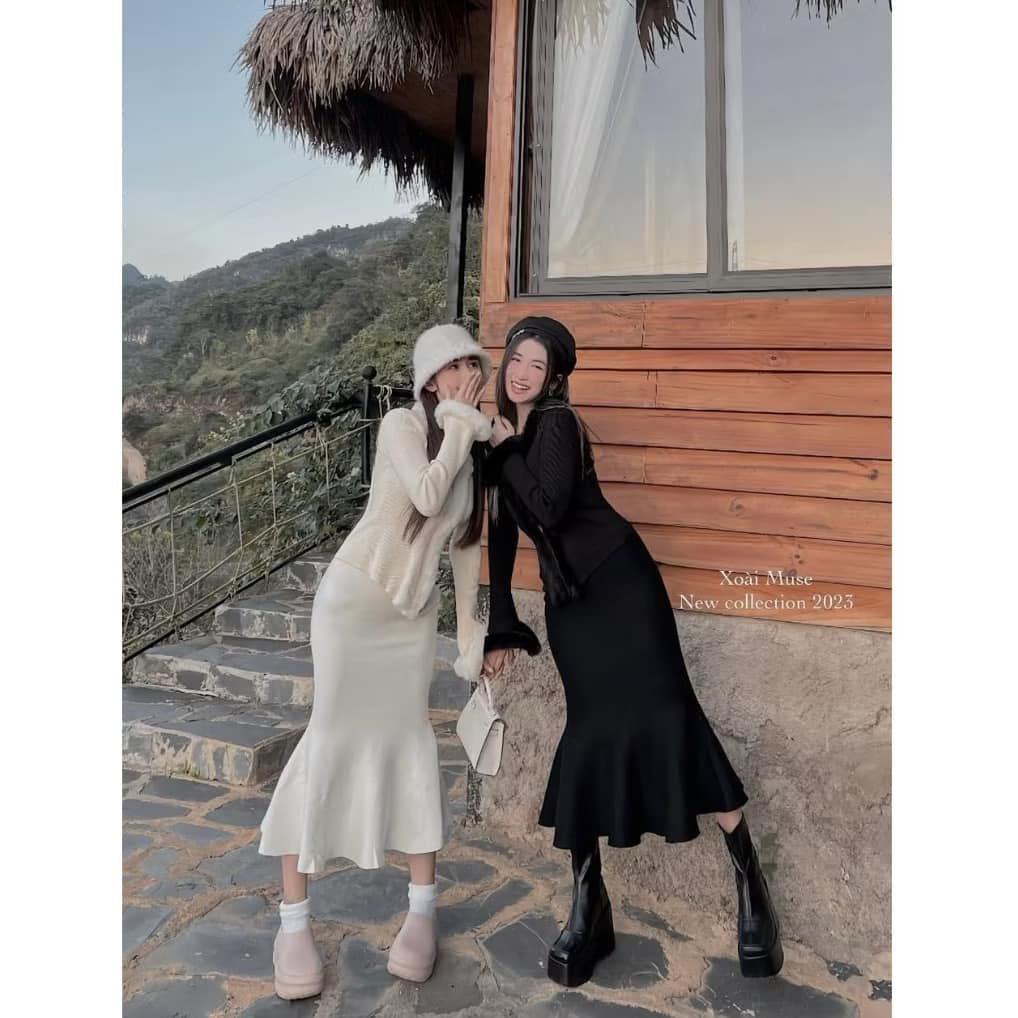 Chân váy len đuôi cá hót (Kèm ảnh chụp thật, video) | BigBuy360 - bigbuy360.vn