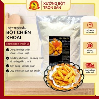 Bột chiên khoai lang khoai tây, bột chiên chuối, chiên nấm, chiên sa kê - Gói 1kg