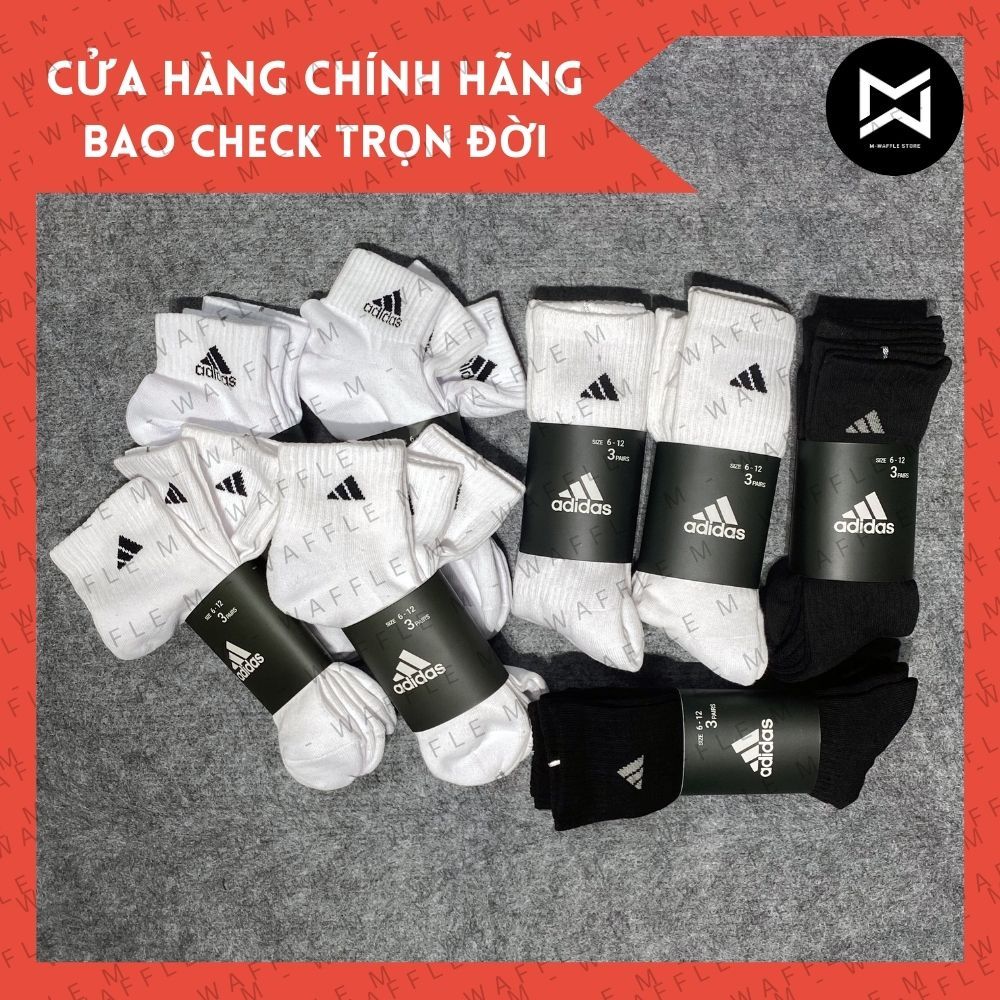 (𝗖𝗵𝗶́𝗻𝗵 𝗵𝗮̃𝗻𝗴) Vớ/Tất Adidas Performance Cushion Crew