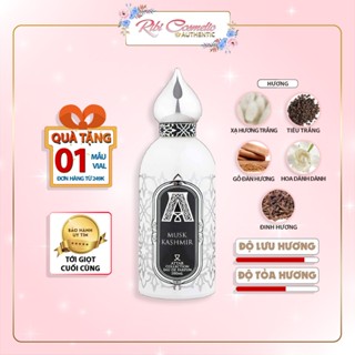 Nước Hoa Musk Kashmir (2.5.10ml) Hương Xạ Tinh Khiết sạch sẽ gỗ thơm lâu Ribicosmetics