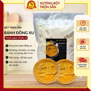 Bột bánh đồng xu, bột bánh đồng xu phomai, bột bánh 10 WON - Gói 1kg - có hướng dẫn pha bột