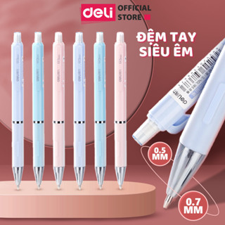Bút Chì Kim Pastel Deli Ngòi 0.5-0.7mm Đệm Tay Siêu Êm Cao Cấp Kèm Đầu Tẩy  Cải Tiến Cho Học Sinh Dân Văn Phòng Tiện Lợi
