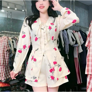 Thời Trang Bigsize - Set Áo Cột Dây Và Quần Bigsize có Bo Chun Thiết Kế Dự Tiệc Nữ Cao Cấp Xinh Đẹp Sang Trọng 40-95kg