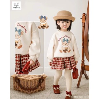 (XẢ KHO) Set đồ bé gái áo nỉ chân váy dạ có lót, set thu đông bé gái xinh - HADU KIDS 11-32kg