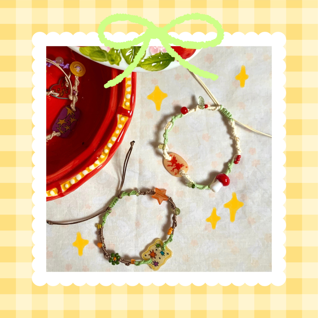 Vòng Tay Vintage Hippie - Vòng Tay Dây Sáp Handmade Chủ Đề Fairy Vintage Phong Cách Hippie - Stitcys