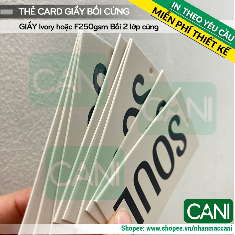 500c In theo yêu cầu Tag giấy bồi cứng dày Tag giấy cứng