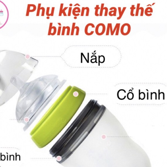 [Siêu rẻ] Cổ nắp thay thế bình sữa Como
