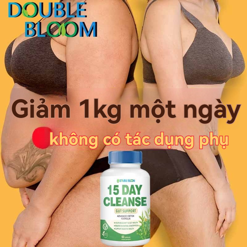 ✅Sản xuất tại Mỹ Viên uống giảm cân DOUBLE BLOOM hộp 60 viên giảm nhanh an toàn hiệu quả sau 1 liệu trình giảm 8-12kg
