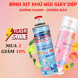 Chai Xịt Khử Mùi Giày Dép NaNo Bạc, Xịt Khử Mùi Hôi Chân Nano