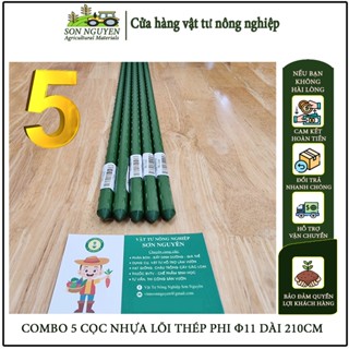 [DÀI 210CM PHI Φ11] COMBO 5, 10 ỐNG THÉP BỌC NHỰA LÀM GIÀN LEO, GIÀN HOA HỒNG, CHỐNG ĐỠ CÂY