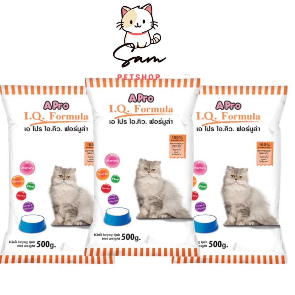 Thức Ăn Cho Mèo mọi lứa tuổi APRO CAT IQ Formula TÚI 500G