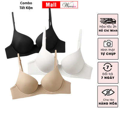 Combo 3 áo ngực mút đúc mỏng 0.5cm WANNABE lựa chọn tối ưu cho sự thoải mái và phong cách ANT09