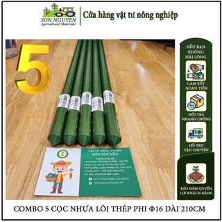 [DÀI 210CM PHI Φ16] COMBO 5, 10 ỐNG THÉP BỌC NHỰA LÀM GIÀN LEO, GIÀN HOA HỒNG, CHỐNG ĐỠ CÂY