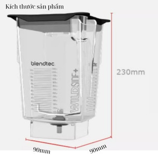 Cối xay sinh tố công nghiệp Blendtec 40-630-53 WildSide Jar Behälter, 2.66 L, Transparent