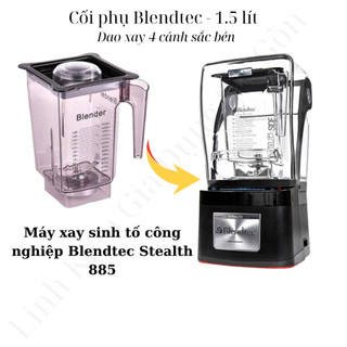 Cối xay sinh tố công nghiệp Blendtec 40-630-53 WildSide Jar Behälter, 2.66 L, Transparent