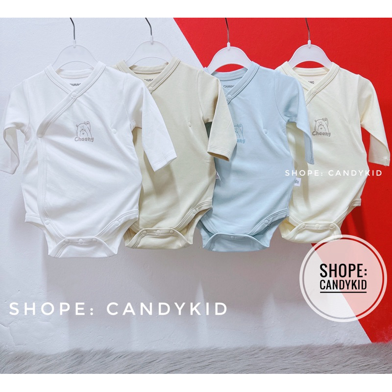 Bộ body chip dài tay cho bé. (0-3m, 3-6m)