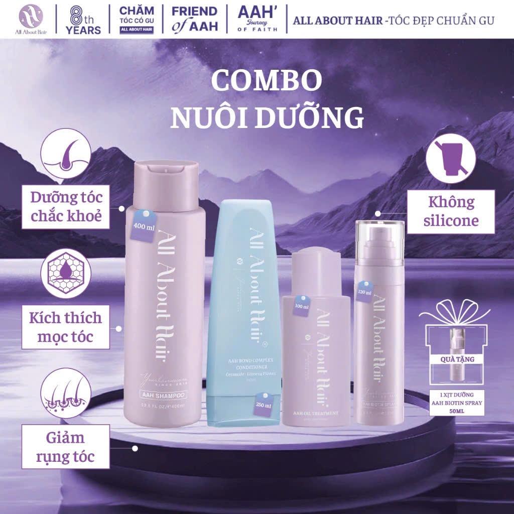 Combo 4 Sản Phẩm All About Hair