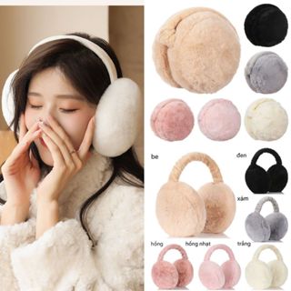 Bịt tai bông có thể gấp gọn giữ ấm tai vào mùa đông hình hoạt hình gấu thỏ đáng yêu