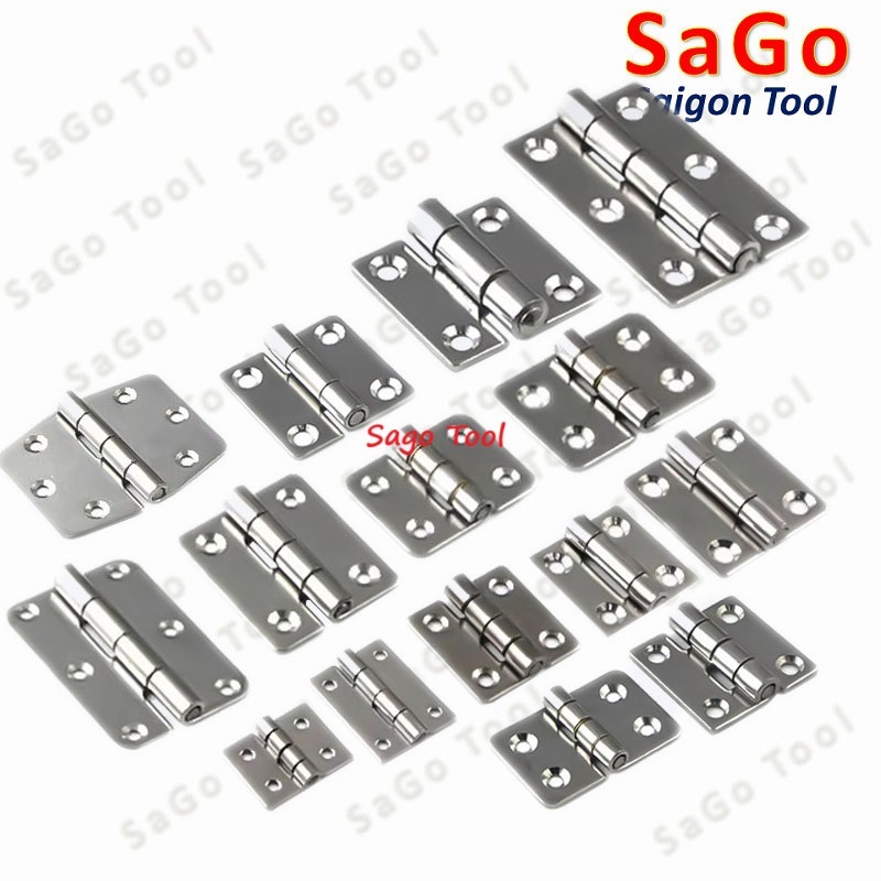Bản lề lá inox, bản lề cửa inox 304 nhiều kích thước