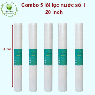 Combo 5 lõi lọc nước số 1 20 inch , lõi lọc nước số 1 , lõi lọc nước số 1 20 inch