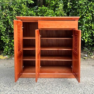 Tủ giày gỗ xoan đào , Tủ giày gỗ giá rẻ bằng gỗ xoan đào 4 cánh và 3 cánh
