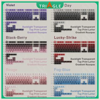 Keycap Xuyên Led | Keycap Gradient | OEM | PBT | Double Shot | 134 keys | Bàn phím cơ
