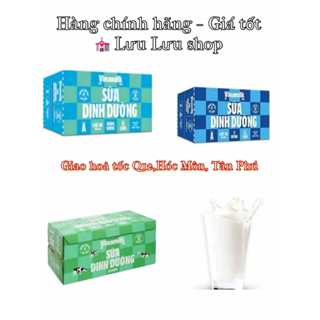  Thùng 48 bịch sữa dinh dưỡng  có đường  ít đường   không đường Vinamilk bịch 220ml 