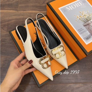 Sục bệt nữ mũi nhọn đế dẻo phối khoá hàng cao cấp full hộp ( TA42 )