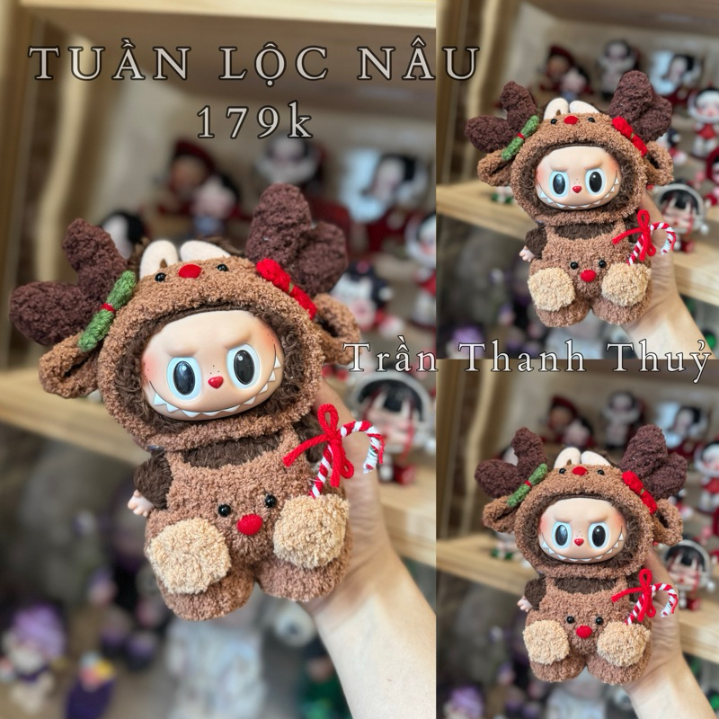 QUẦN ÁO - ĐỒ BẰNG LEN CHO LABUBU MÙA NOEL V1 V2 V3