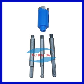 Chuôi lắp mũi khoan khoét lỗ gạch, đá cho máy khoan, máy khoan bê tông - Chuôi chuyển ren M10 (10mm ren thô)