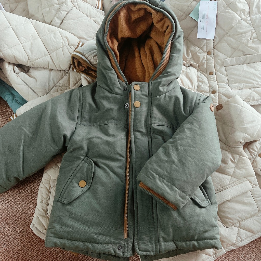 Áo khoác lót nỉ dày hãng OBAIBI xịn xò cho bé 6M-3T