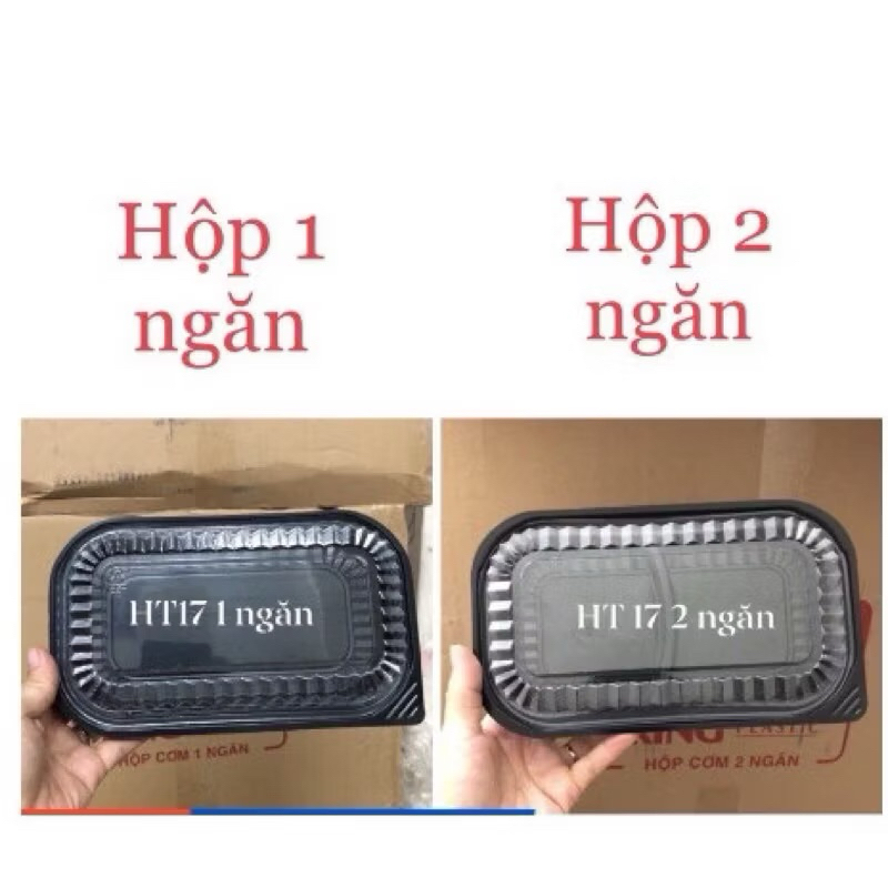 sét 100 hộp ht17 1 ngăn và 2 ngăn