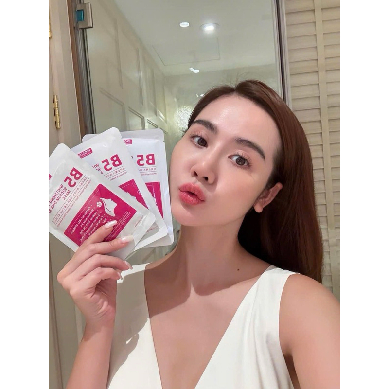 Combo 10 miếng Mặt nạ B5 ISOLUX Whitening Repair Sodium DNA B5 mask 25ml  Hàn Quốc hạn 2029 IS54
