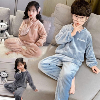 Bộ quần áo Lông Cừu mềm mịn mặc đi ngủ, mặc ở nhà cho Bé trai bé Gái hàng loại 1 (Clip thật)