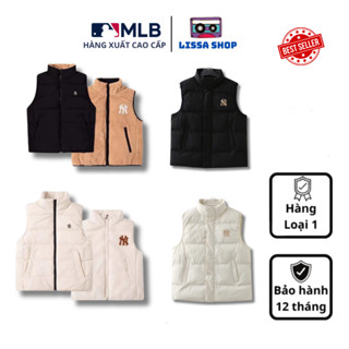 Áo Gile phao MLB lót lông mặc được 2 mặt dành cho nam và nữ mẫu mới