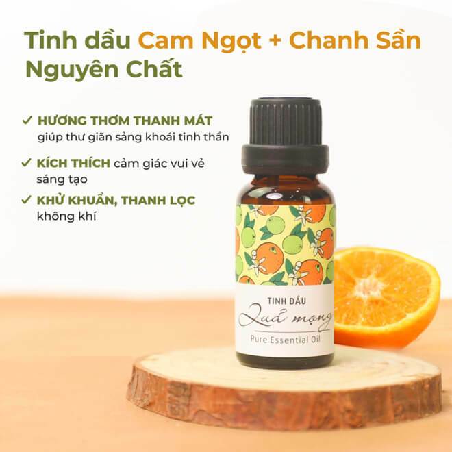 Tinh Dầu Xông Phòng Thiên Nhiên Nguyên Chất Mix Đa Hương An Toàn Cỏ Mềm 20ml