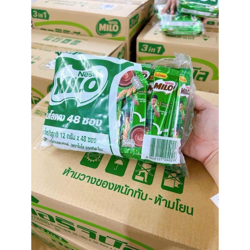 [HàngHot] 1 bịch MILO bột 48 gói nhỏ - sữa milo nestle dạng bột - sữa milo hoà tan date 2025 hàng ch