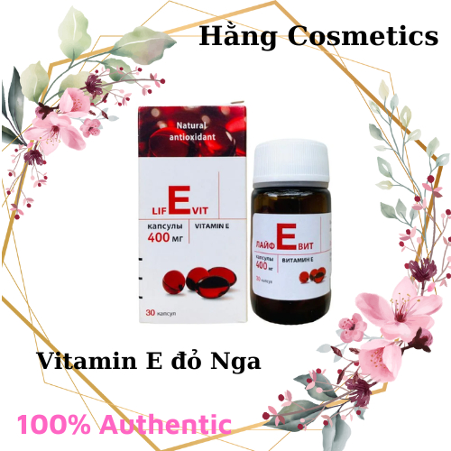 Vitamin e đỏ Nga 400mg lọ thủy tinh