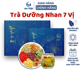  Trà Dưỡng Nhan 7 Vị Thảo Mộc An Việt Đẹp Da An Thần Dễ Ngủ Mát Gan Detox Thanh Nhiệt Giải Độc Cơ Thể 