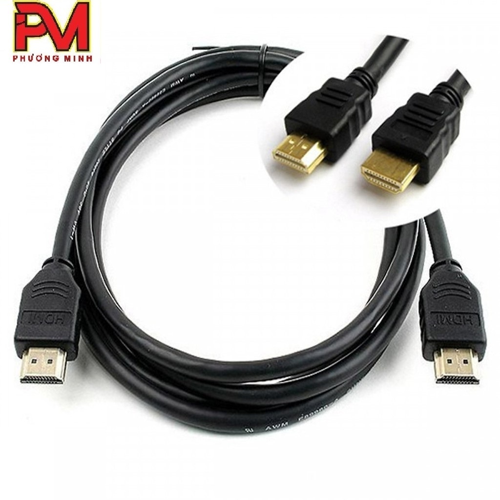 Dây cáp HDMI Tròn Full HD 5m = Bảo hành 03 tháng